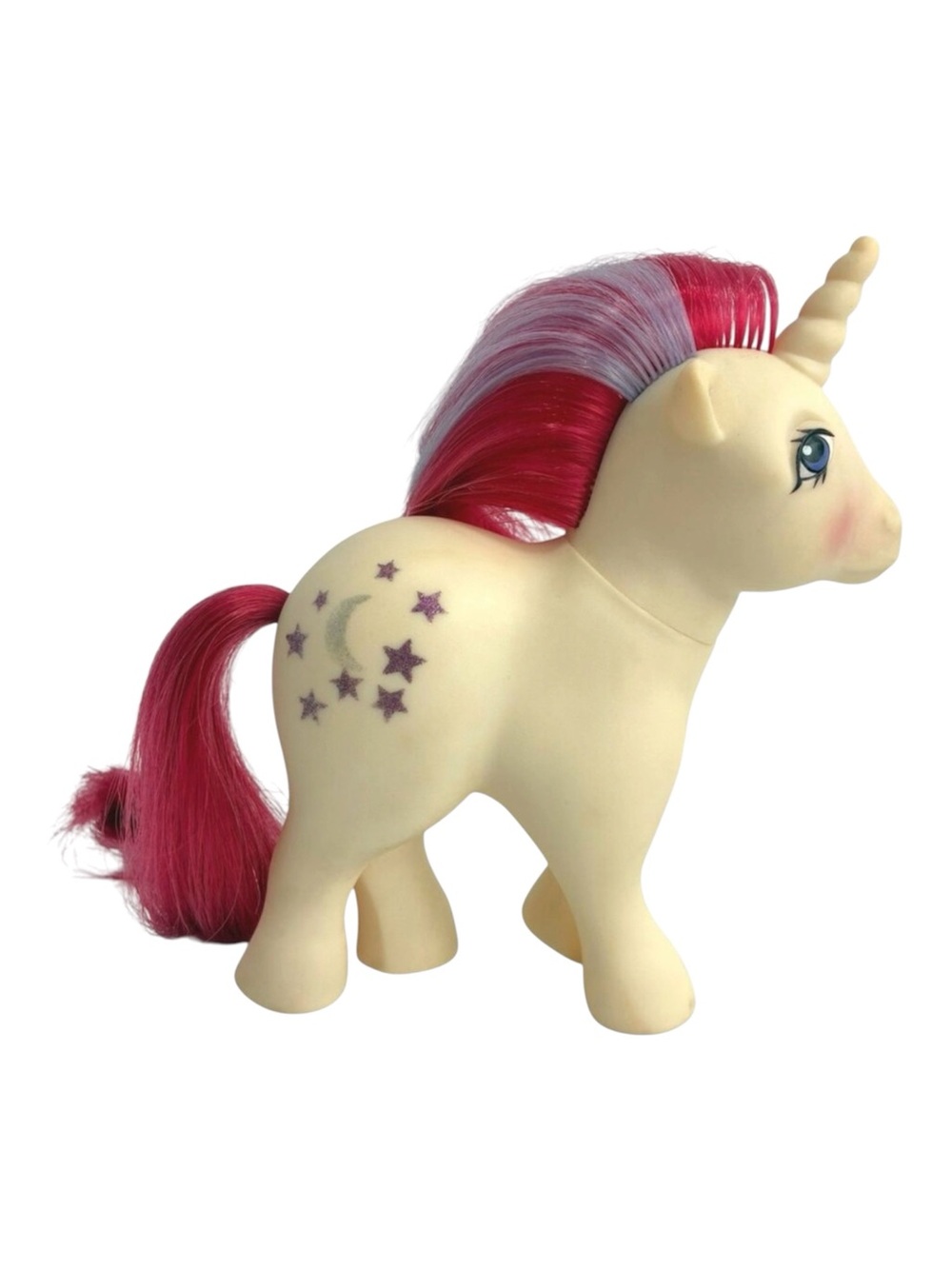 Vintage G1 My Little Pony Moondancer Unicorn Glitter Symbols Hasbro 1983 Year 2